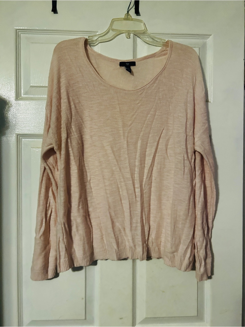 GAP Pale Blush Scoop Neck Knit Sweater